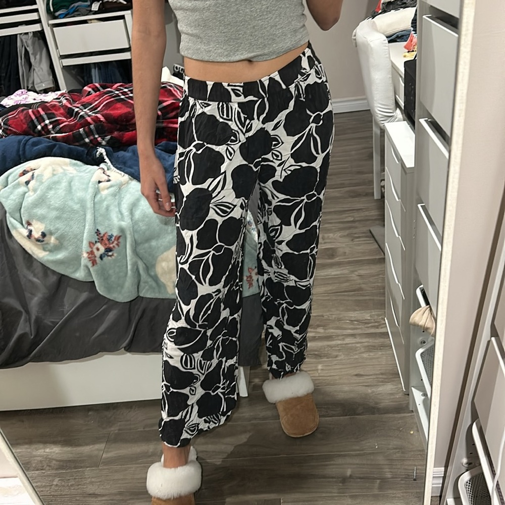 pajama pants but could be worn as fun summer pants